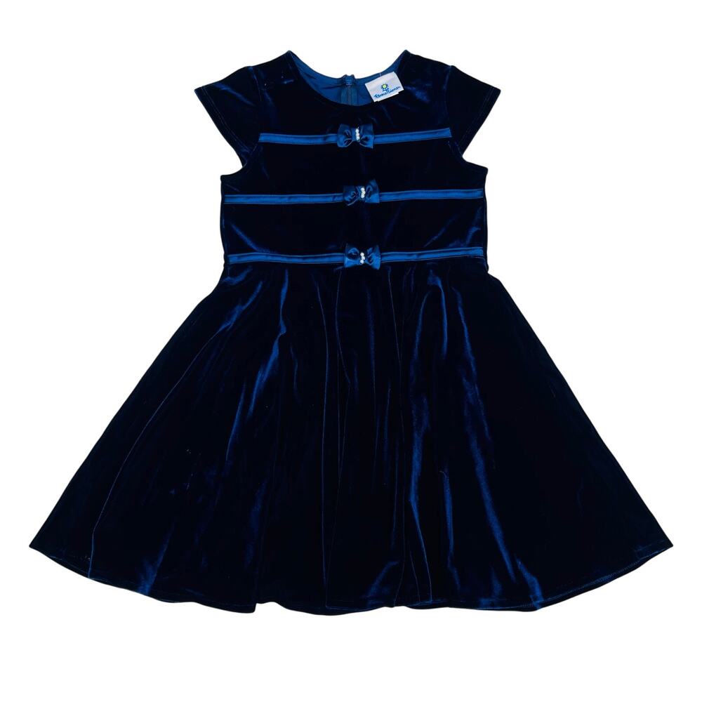 NWT Florence Eiseman Size 6 Stretch Velvet Dress with Pearls